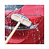 Polystyrene Vehicle Brush with Vinyl Bumper, Black/White Polystyrene Bristles, 10