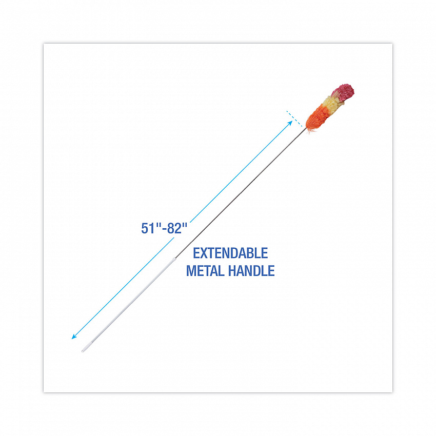 Polywool Duster, 51" to 82" Extendable Metal Handle (9442)