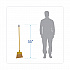 Corn Fiber Angled-Head Lobby Brooms, 55
