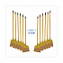 Corn Fiber Angled-Head Lobby Brooms, 55