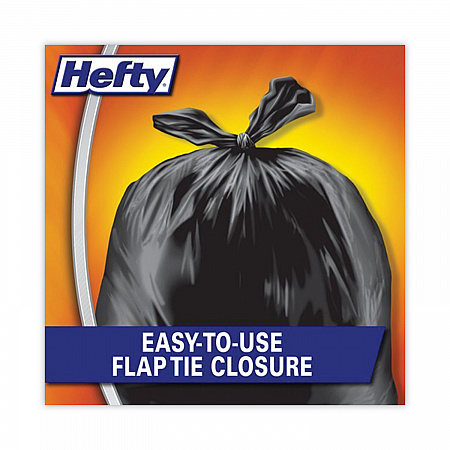 Easy Flaps Trash Bags, Tie-Flap, 30 gal, 0.85 mil, 30