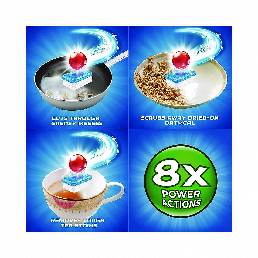 Powerball Dishwasher Tabs, Fresh Scent, 94/Box, 4 Boxes/Carton (97330CT)