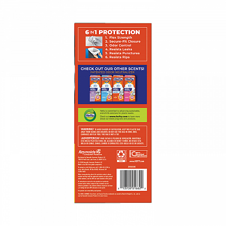 Ultra Strong Scented Tall Kitchen Bags, Drawstring, 13 gal, Citrus Twist, 23.75