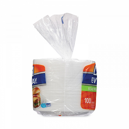 Soak Proof Tableware, Plate, Foam, 8.88