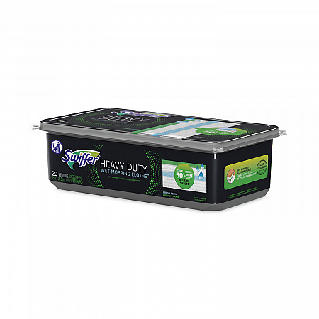 Heavy-Duty Wet Refill Cloths, 10 x 8, Open Window Fresh, 20/Tub, 6 Tubs/Carton (76472)