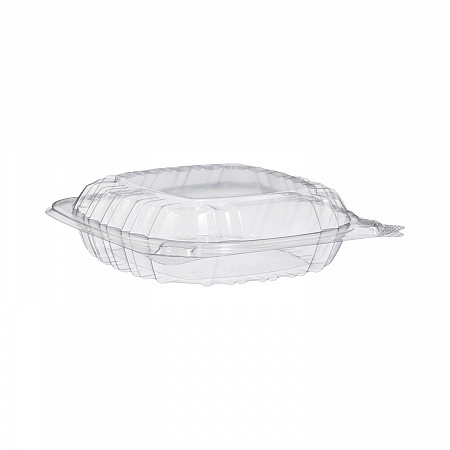 ClearSeal Hinged-Lid Plastic Containers, Sandwich Container, 13.8 oz, 5.4 x 5.3 x 2.6, Clear, Plastic, 500/Carton (C53PST1)
