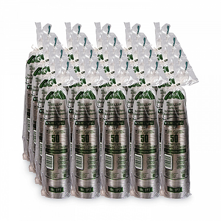 Ultra Clear Cups, 7 oz, Plastic, 50/Bag, 20 Bags/Carton (TP7)