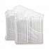 ClearSeal Hinged-Lid Plastic Containers, 9.3 x 8.8 x 3, Clear, Plastic, 100/Bag, 2 Bags/Carton (C95PST1)