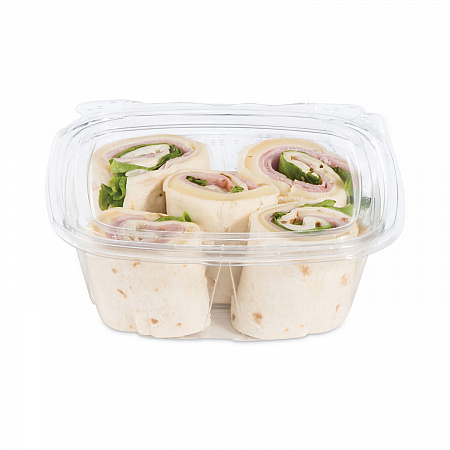 ClearPac SafeSeal Tamper-Resistant/Evident Containers, Flat Lid, 12 oz, Clear, Plastic, 100/Bag, 2 Bags/Carton (CH12DEF)
