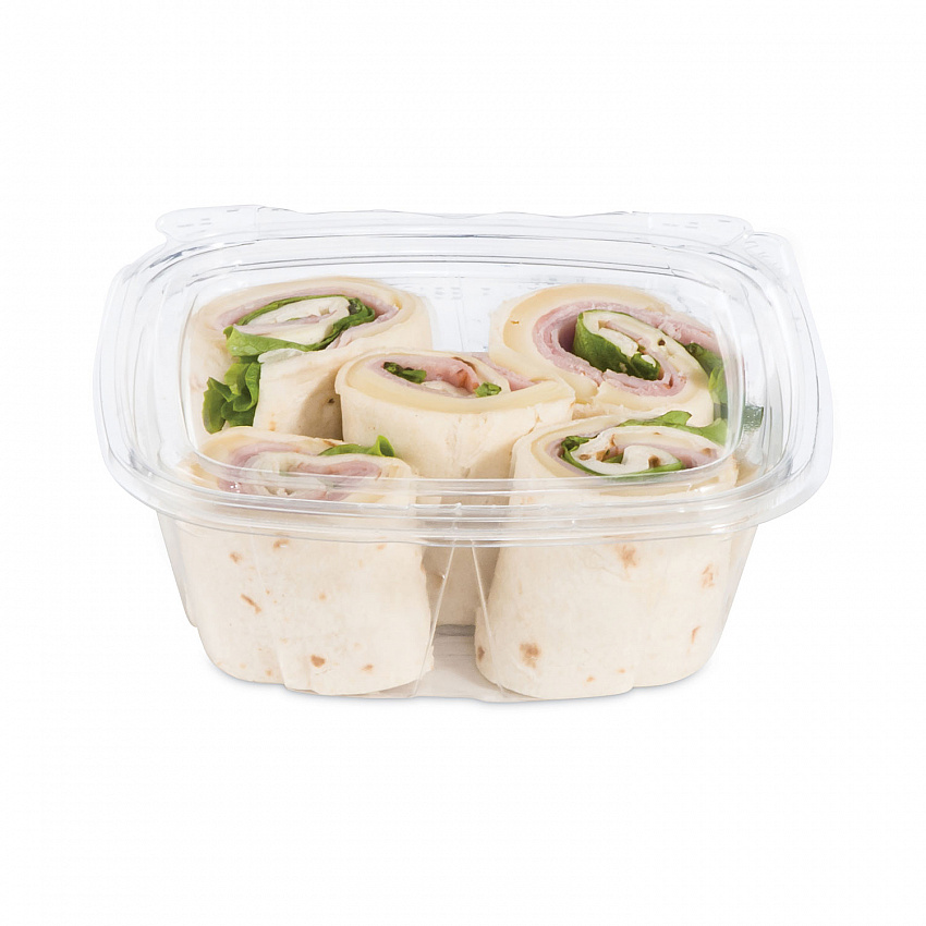 ClearPac SafeSeal Tamper-Resistant/Evident Containers, Flat Lid, 12 oz, Clear, Plastic, 100/Bag, 2 Bags/Carton (CH12DEF)