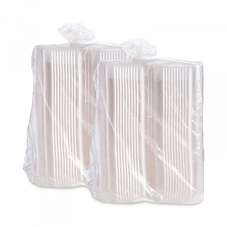 StayLock Clear Hinged Lid Containers, 5.4 x 9 x 3.5, Clear, Plastic, 250/Carton (C35UT1)