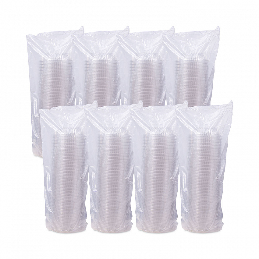 PresentaBowls Clear Bowls, 8 oz, 5.3" Diameter x 1.4" h, Clear, Plastic, 504/Carton (PET8B)