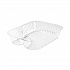 ClearPac Large Nacho Tray, 2 Compartments, 3.3 oz, 6.2 x 6.2 x 1.6, Clear, Plastic, 500/Carton (C68NT2)