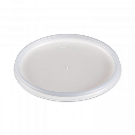 Plastic Lids for Foam Cups, Bowls and Containers, Flat, Vented, Fits 6 oz to 32 oz, Translucent, 100/Pack, 10 Packs/Carton (20JL)