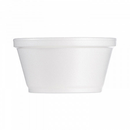 Foam Container, Extra Squat, 8 oz, White, 1,000/Carton (8SJ20)