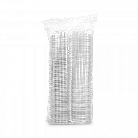 ClearSeal Hinged-Lid Plastic Containers, Sandwich Container, 13.8 oz, 5.4 x 5.3 x 2.6, Clear, Plastic, 500/Carton (C53PST1)