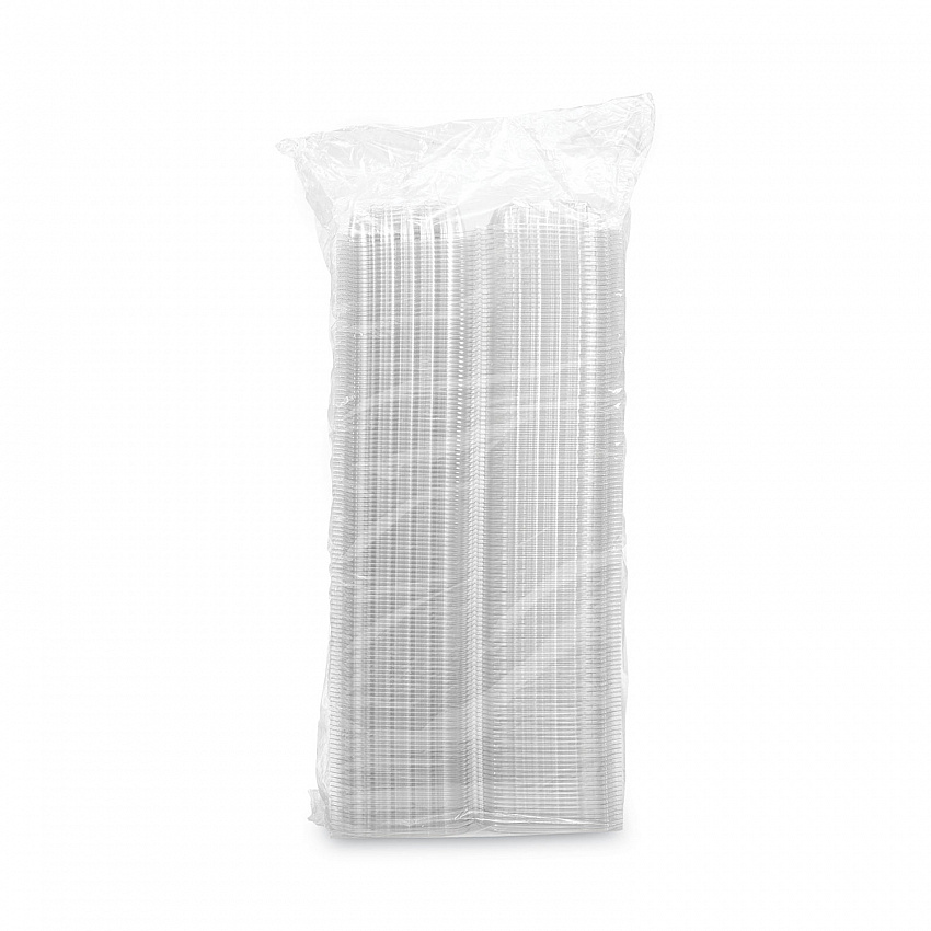 ClearSeal Hinged-Lid Plastic Containers, Sandwich Container, 13.8 oz, 5.4 x 5.3 x 2.6, Clear, Plastic, 500/Carton (C53PST1)