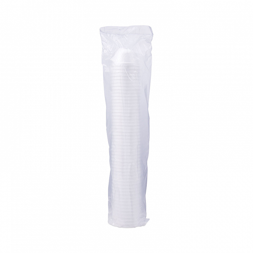 Foam Container, Squat, 6 oz, White, 50/Pack, 20 Packs/Carton (6B12)