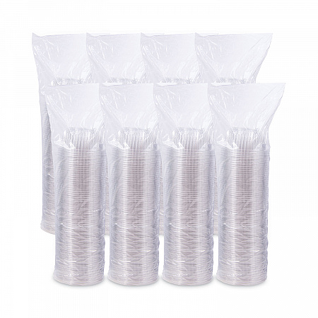PresentaBowls Clear Bowls, 16 oz, Plastic, 63/Bag, 8 Bags/Carton, 504 Bowls/Carton (C16B)