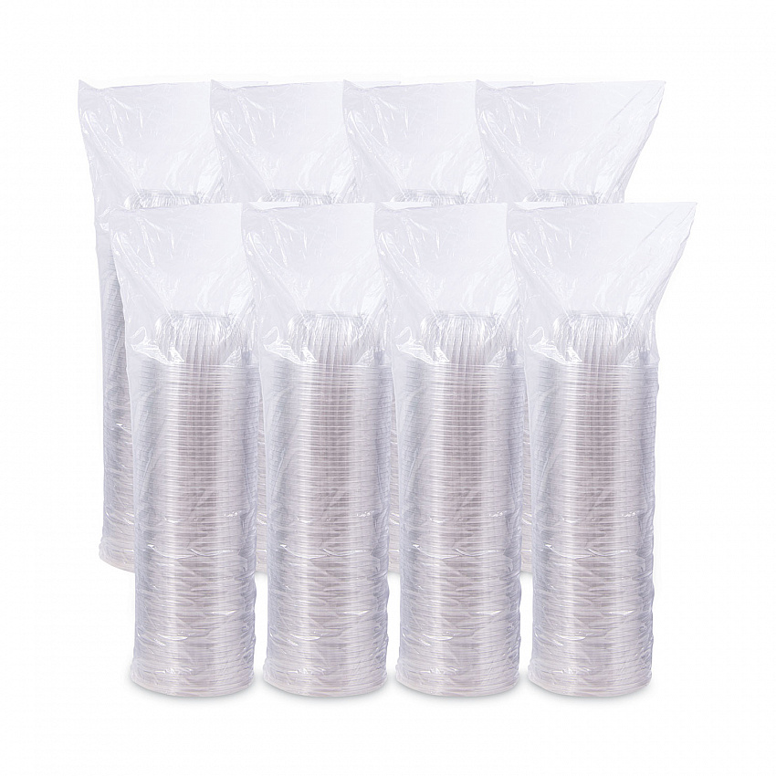 PresentaBowls Clear Bowls, 16 oz, Plastic, 63/Bag, 8 Bags/Carton, 504 Bowls/Carton (C16B)