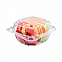 ClearSeal Hinged-Lid Plastic Containers, Sandwich Container, 13.8 oz, 5.4 x 5.3 x 2.6, Clear, Plastic, 500/Carton (C53PST1)