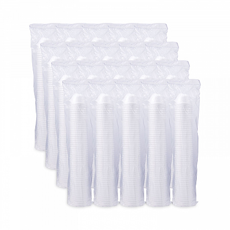 Foam Container, Squat, 6 oz, White, 50/Pack, 20 Packs/Carton (6B12)