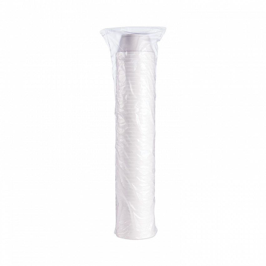 Foam Container, Extra Squat, 8 oz, White, 1,000/Carton (8SJ20)