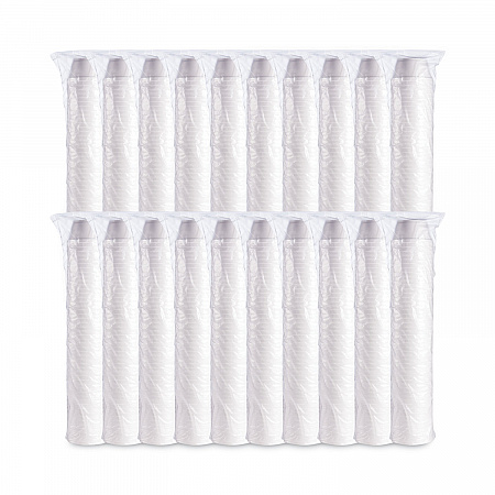 Foam Container, Extra Squat, 8 oz, White, 1,000/Carton (8SJ20)