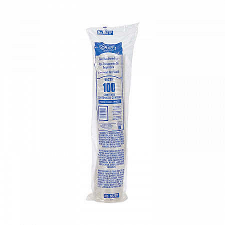 Non-Vented Cup Lids, Fits 9 oz to 22 oz Cold Cups, Plastic, Clear, 1,000/Carton (662TP)