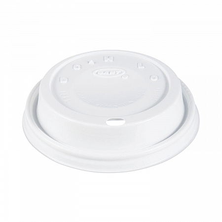 Cappuccino Dome Sipper Lids, Fits 12 oz Hot Cups, Plastic, White, 1,000/Carton (12EL)