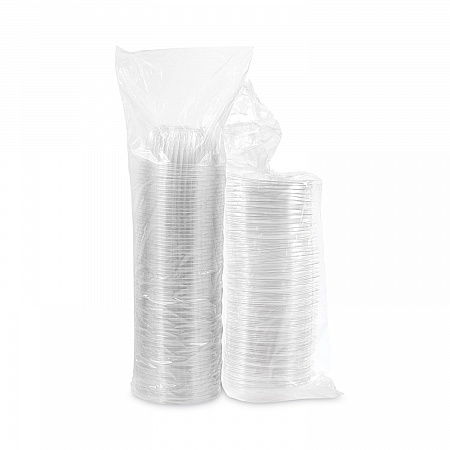 PresentaBowls Bowl/Lid Combo-Paks, Dome Lid, 16 oz, Clear, Plastic, 63/Pack, 4 Packs/Carton (C16BCD)