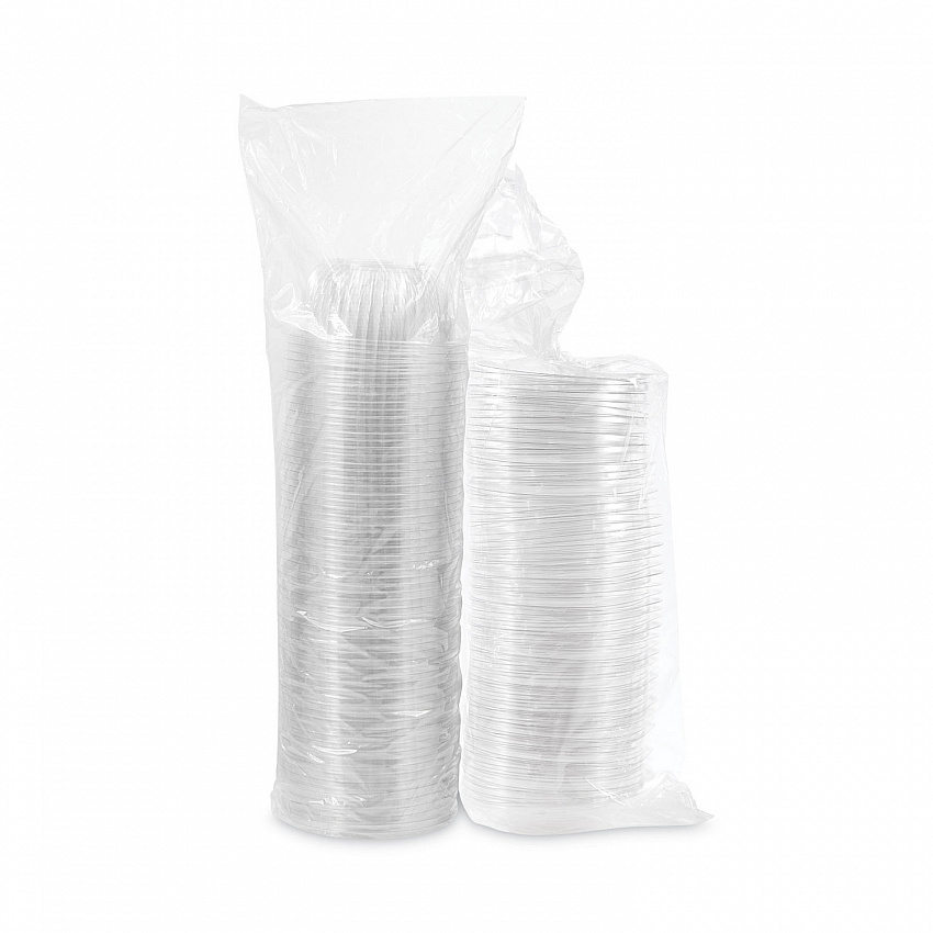 PresentaBowls Bowl/Lid Combo-Paks, Dome Lid, 16 oz, Clear, Plastic, 63/Pack, 4 Packs/Carton (C16BCD)