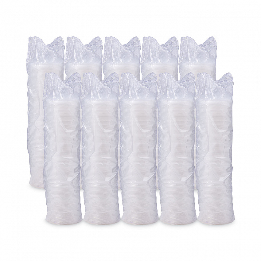 Lift n' Lock Plastic Hot Cup Lids, With Straw Slot, Fits 10 oz to 14 oz Hot Cups, Translucent, 100/Sleeve, 10 Sleeves/Carton (12FTLS)