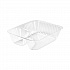 ClearPac Small Nacho Tray, 2 Compartments, 5 x 6 x 1.5, Clear, Plastic, 125/Bag, 4 Bags/Carton (C56NT2)