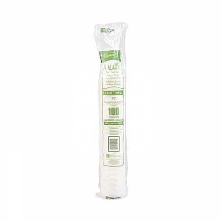 High-Impact Polystyrene Cold Cups, 7 oz, Plastic, Translucent, 100/Sleeve, 25 Sleeves/Carton (Y7)