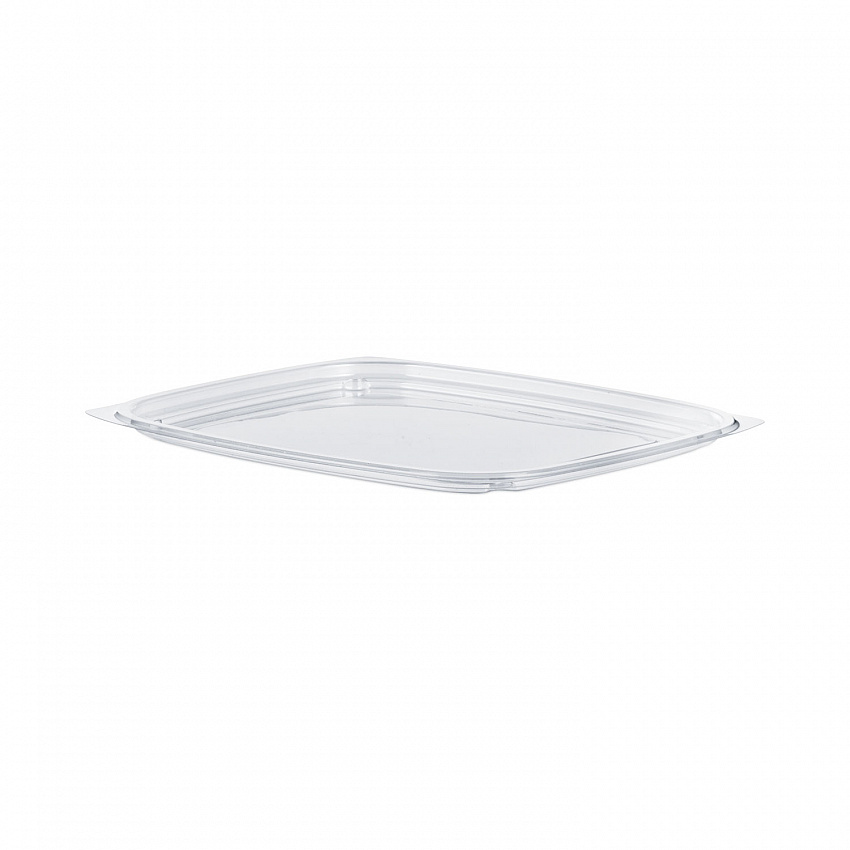 ClearPac Clear Container Lids, Flat, 6.5 x 7.5, Clear, Plastic, 63/Pack, 8 Packs/Carton (C32DLR)