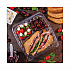 ClearSeal Hinged-Lid Plastic Containers, 3 Compartments, 9.4 x 8.9 x 3, Plastic, 100/Bag, 2 Bags/Carton (C95PST3)