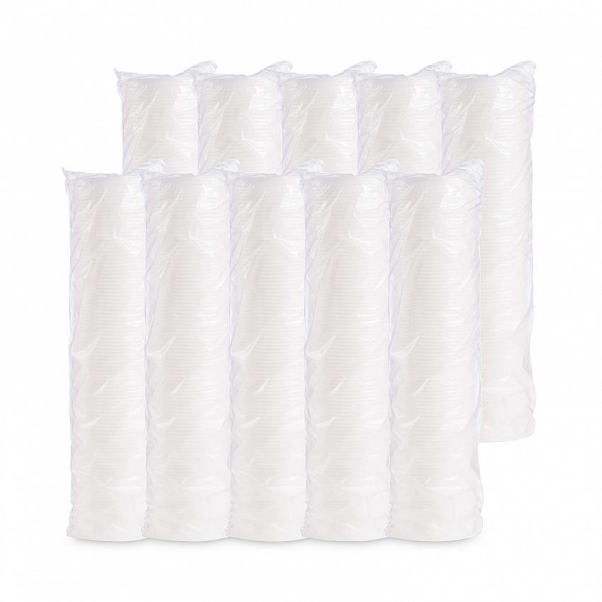 Plastic Lids for Foam Containers, Vented, Fits 3.5 oz to 6 oz, White, 100/Pack, 10 Packs/Carton (6JL)
