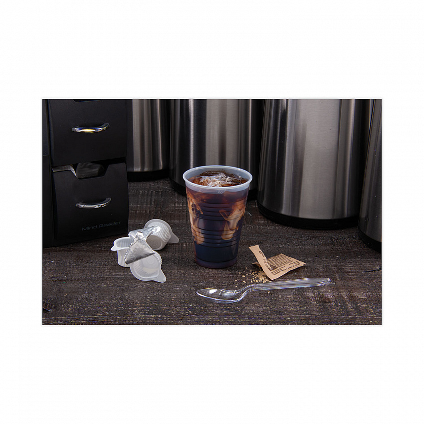 High-Impact Polystyrene Cold Cups, 7 oz, Plastic, Translucent, 100/Sleeve, 25 Sleeves/Carton (Y7)