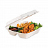 Foam Hinged Lid Container, Vented Lid, 9 x 9.4 x 3, White, 100/Pack, 2 Packs/Carton (90HTPF1VR)