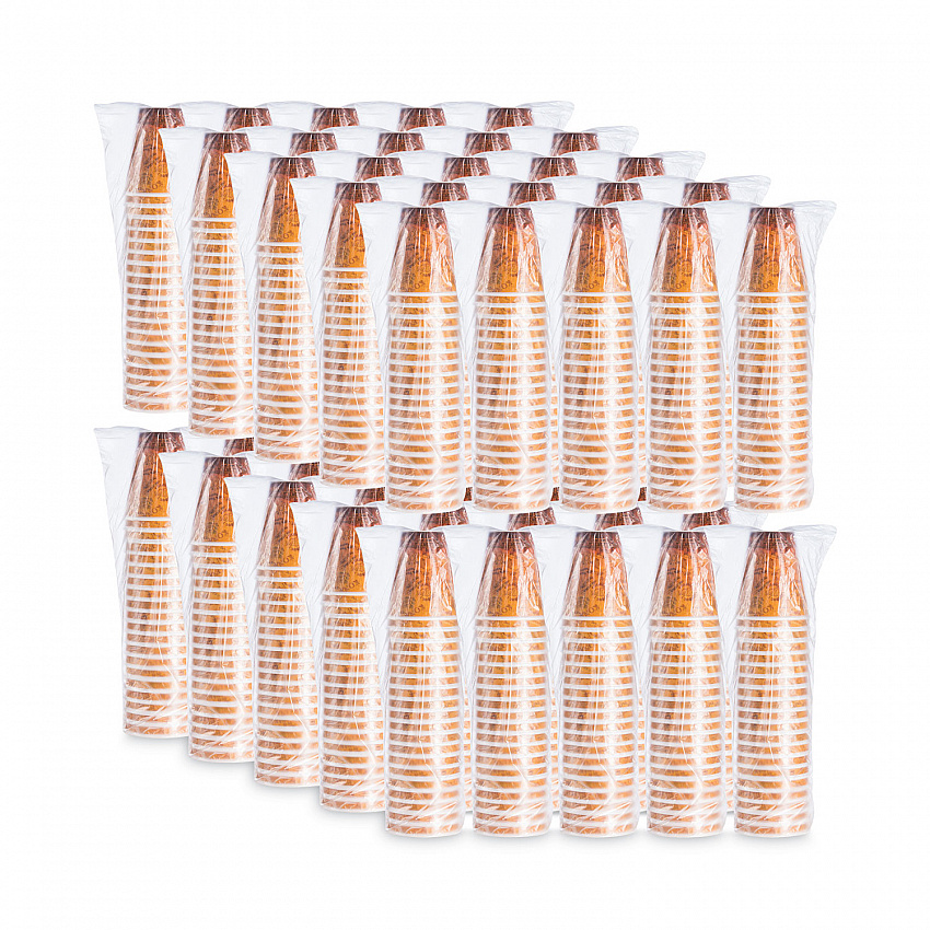 Fusion Escape Foam Hot/Cold Cups, 12 oz, Brown/Black, 1,000/Carton (12U16ESC)