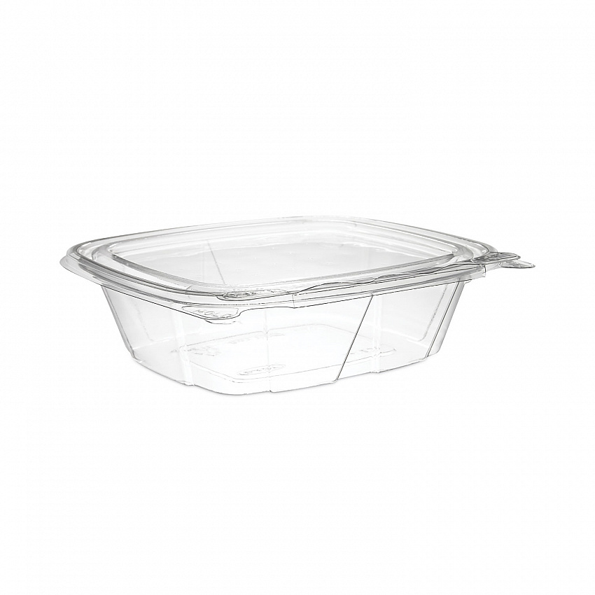 ClearPac SafeSeal Tamper-Resistant/Evident Containers, Flat Lid, 12 oz, Clear, Plastic, 100/Bag, 2 Bags/Carton (CH12DEF)