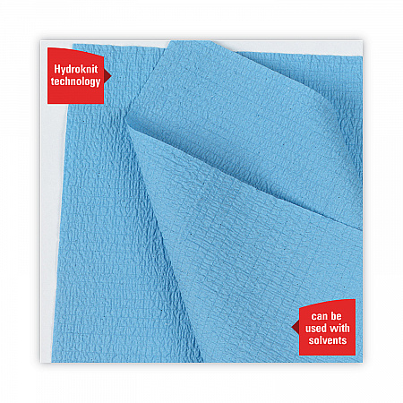 General Clean X60 Cloths, Small Roll, 13.5 x 19.6, Blue, 130/Roll, 6 Rolls/Carton (35431)