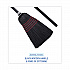Flagged Tip Poly Bristle Janitor Brooms, 10 x 58.5, Wood Handle, Natural/Black, 12/Carton (930BP)
