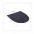 Disposable Urinal Floor Mat 2.0, Shield-Shaped, Black/Gray Slip-Resistant Surface, 17.5