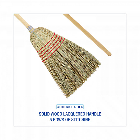 Parlor Broom, Yucca/Corn Fiber Bristles, 56