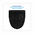 Disposable Urinal Floor Mat 2.0, Shield-Shaped, Black/Gray Slip-Resistant Surface, 17.5