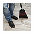 Flagged Tip Poly Bristle Janitor Brooms, 10 x 58.5, Wood Handle, Natural/Black, 12/Carton (930BP)