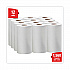 General Clean X60 Cloths, Small Roll, 9.8 x 13.4, White, 130/Roll, 12 Rolls/Carton (35401)
