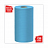 General Clean X60 Cloths, Small Roll, 13.5 x 19.6, Blue, 130/Roll, 6 Rolls/Carton (35431)